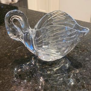 Glass Swan Dish/Bowl, Elegant